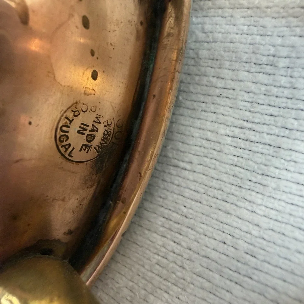 Vintage ODI (Old Dutch International) Stamped Copper Pans 5-piece Portugal